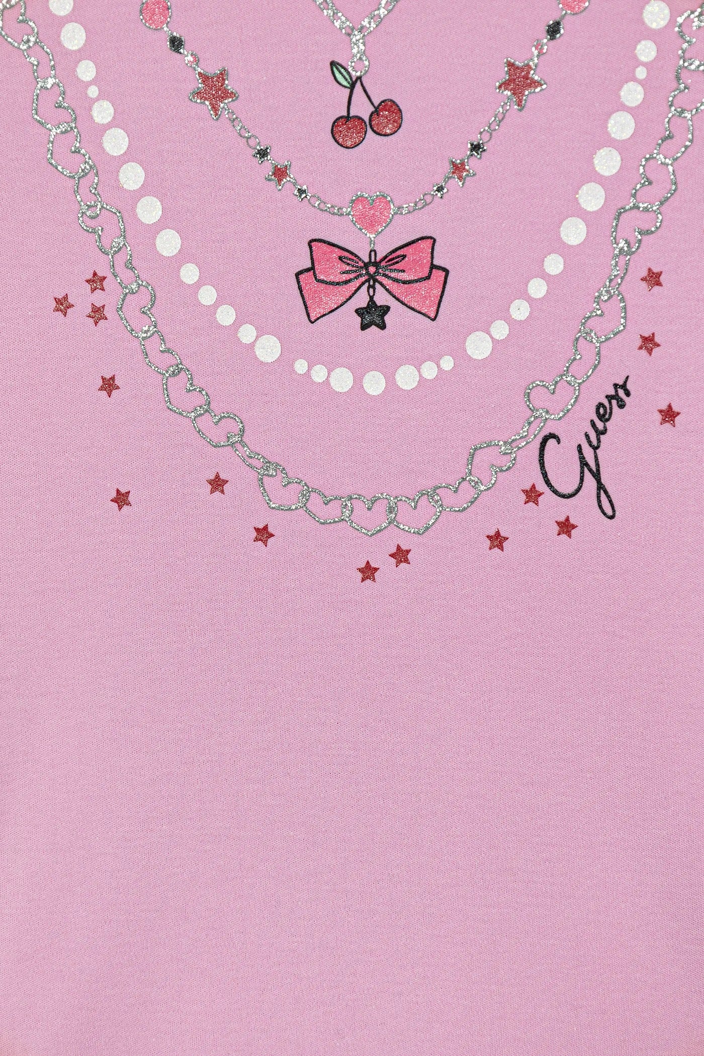 Παιδικό φόρεμα ροζ Guess